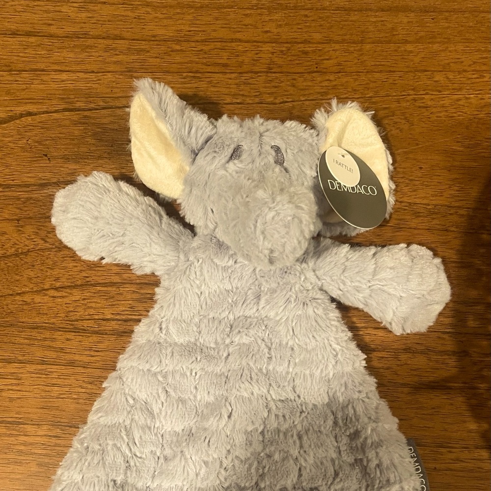 Demdaco Gray Elephant Plush Kids Accessory